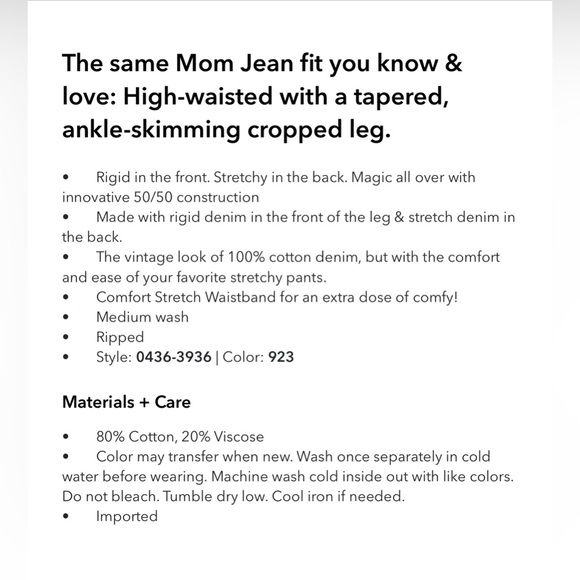 American Eagle Strigid mom jeans. Size 4R - Picture 3 of 9